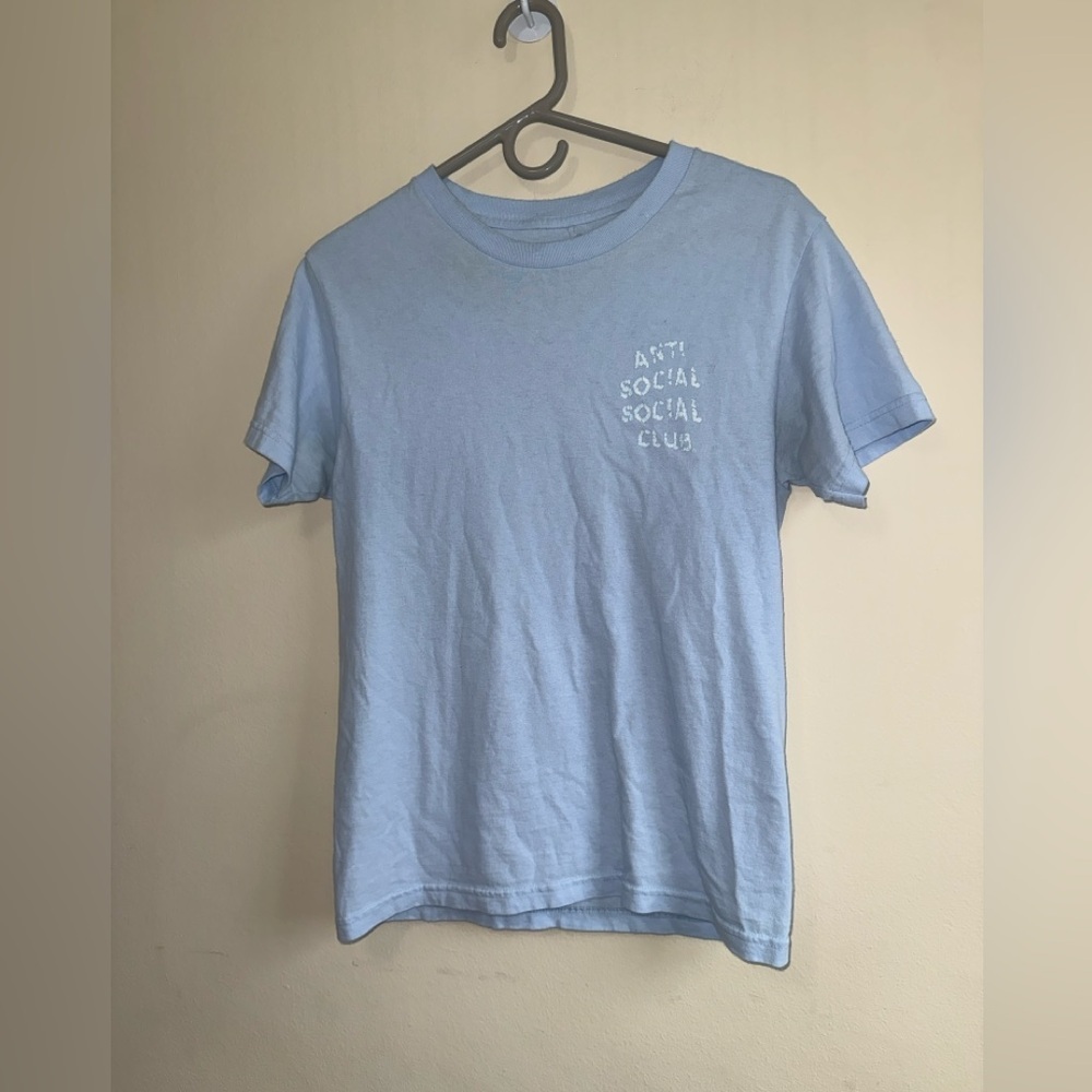 Anti Social Social Club Partly Cloudy Tee 'Blue' $80 Rare Size Small - Picture 4 of 10